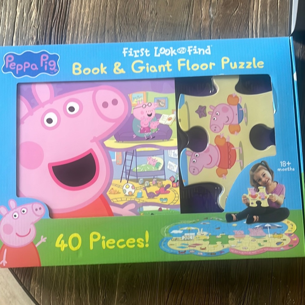 Peppa Pig Book and Giant Puzzle